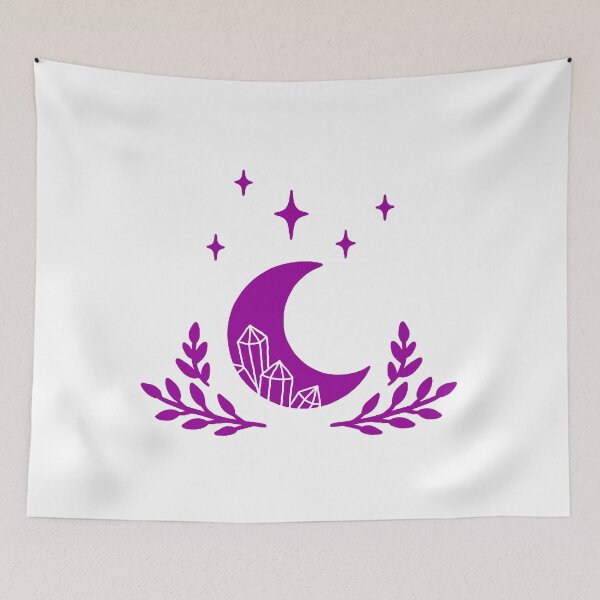 Item preview, Moon Engraved Crystal Tattoo (Purple) designed and sold by Summer-Winter.