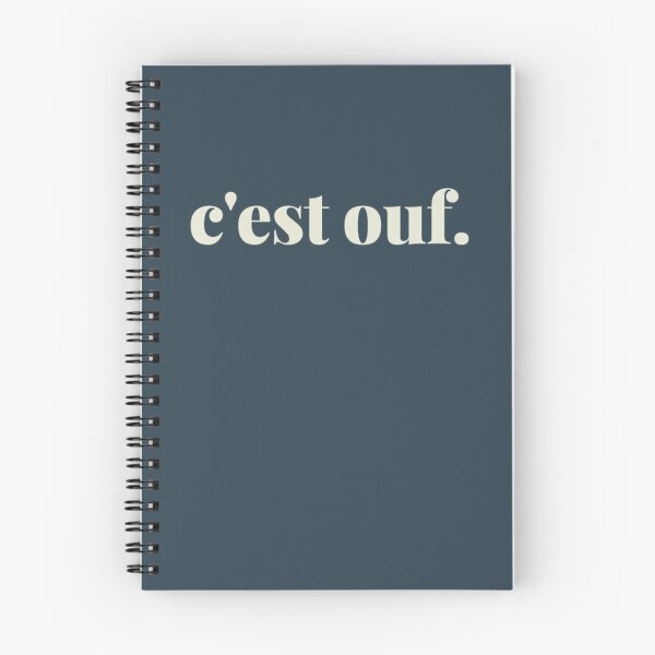 Item preview, Cest ouf Its crazy French black luxury trendy quote designed and sold by Brycenwerth.