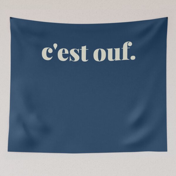 Item preview, Cest ouf Its crazy French black luxury trendy quote designed and sold by Brycenwerth.
