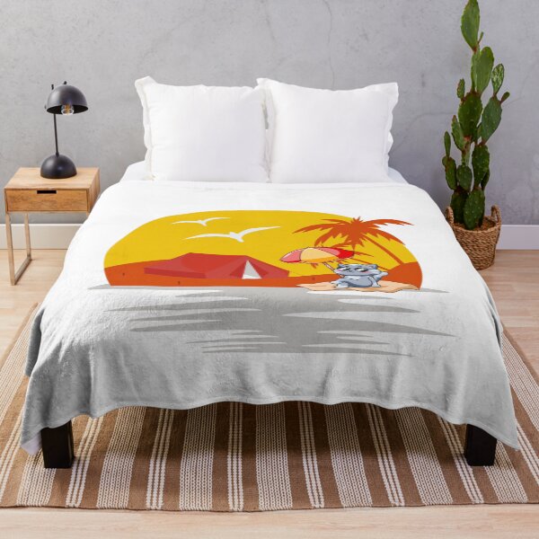 Item preview, cat looking at sunset beach designed and sold by Emotionsy.