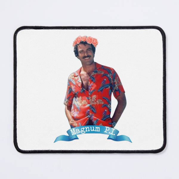 Item preview, Magnum p.I. Wearing a flower crown designed and sold by froggyleggs.