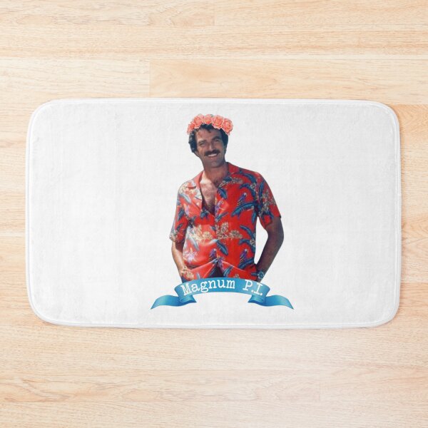 Item preview, Magnum p.I. Wearing a flower crown designed and sold by froggyleggs.