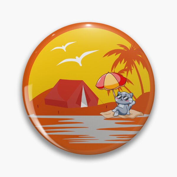 Item preview, cat looking at sunset beach designed and sold by Emotionsy.