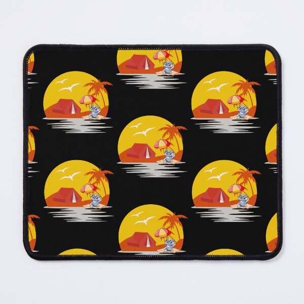 Item preview, cat looking at sunset beach designed and sold by Emotionsy.