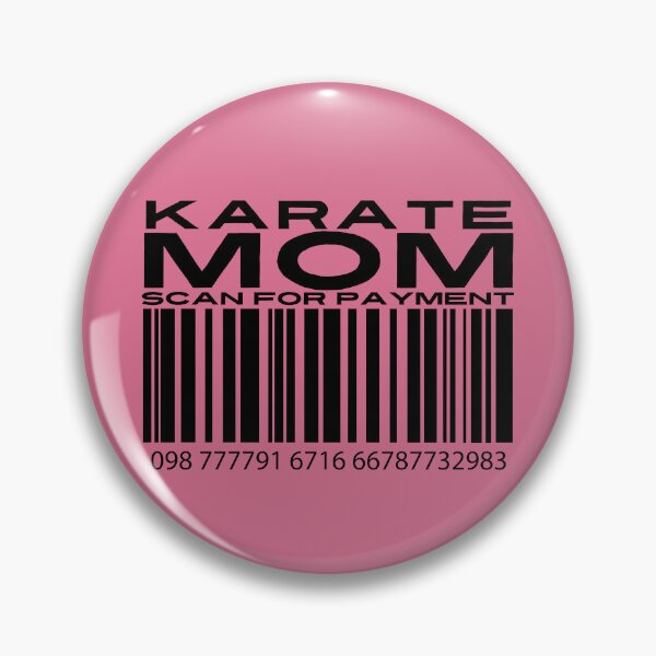 Item preview, Karate Mom Scan For Payment | Karate Mom | Karateka (White Lettering Available) designed and sold by Wavecrest Wearables.