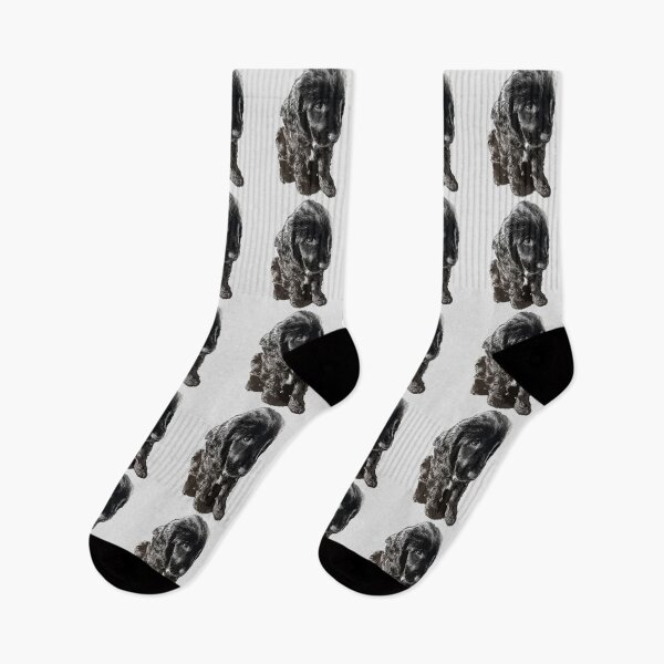 Item preview, English Cocker Spaniel Black Puppy Dog - Adorable! designed and sold by ElegantCat.