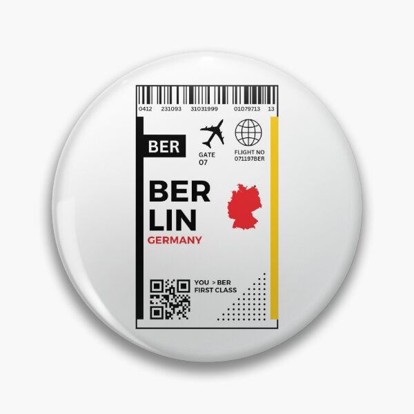 Item preview, Berlin Flight Ticket Boarding Pass Travel designed and sold by Supra Designs.