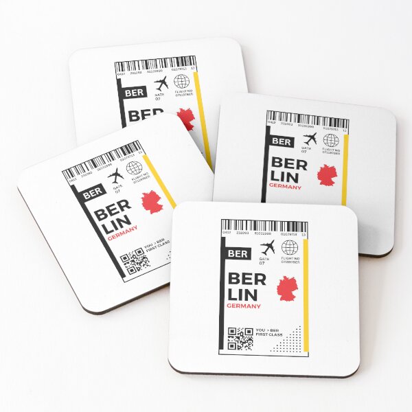 Item preview, Berlin Flight Ticket Boarding Pass Travel designed and sold by Supra Designs.