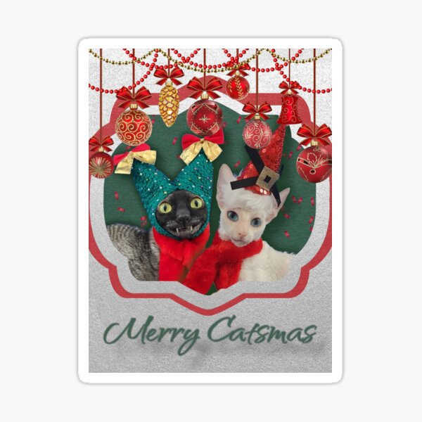 Item preview, Merry Catsmas designed and sold by Pixel & Sophie.