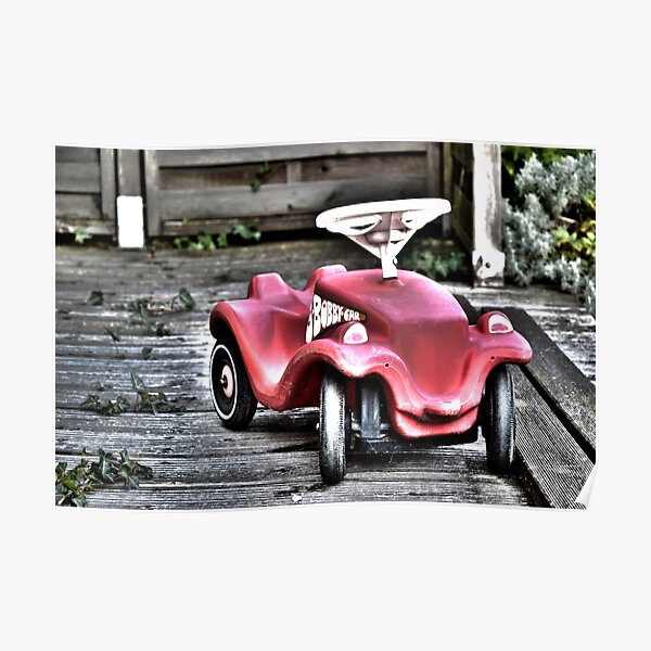 little red bobby car Poster