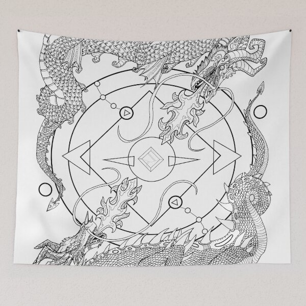 Item preview, Geometric Dragon Brothers designed and sold by DragonBuddie.