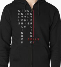 Cells / Interlinked Zipped Hoodie