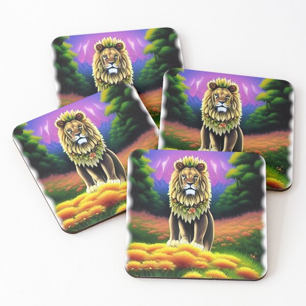 Item preview, Lion In Daisy Garden designed and sold by entrys.