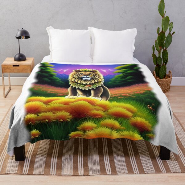 Item preview, Lion In Daisy Garden designed and sold by entrys.