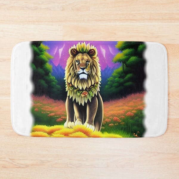 Item preview, Lion In Daisy Garden designed and sold by entrys.