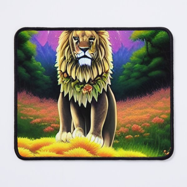 Item preview, Lion In Daisy Garden designed and sold by entrys.