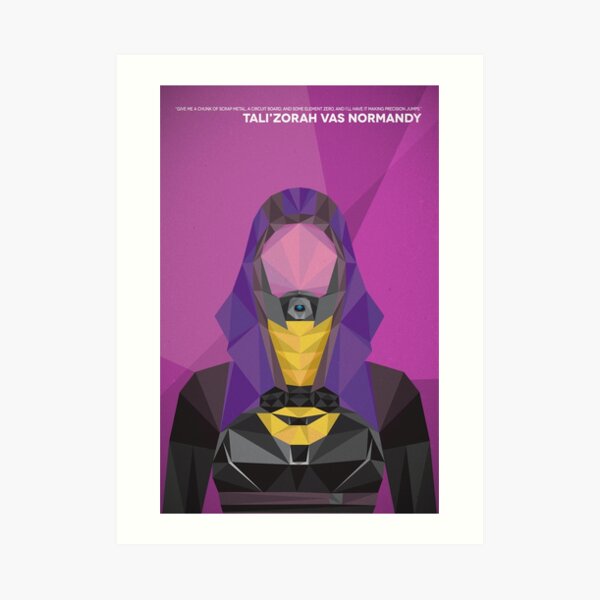Tali'Zorah Vas Normandy Art Print
