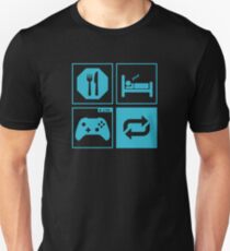 Eat, Sleep, Game, Repeat. Unisex T-Shirt