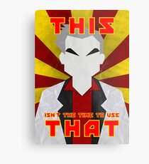 Pokemon - Professor Oak: "This isn't the time to use that!" Metal Print