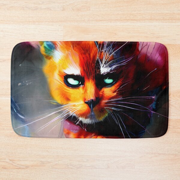 Item preview, cat in mask painting #6 designed and sold by supeart.