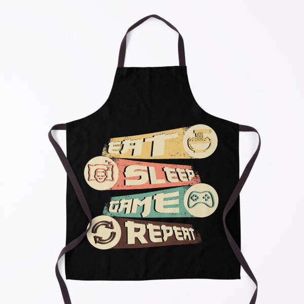 Item preview, Eat Sleep Game Repeat | Retro Style designed and sold by Ruinn Store.