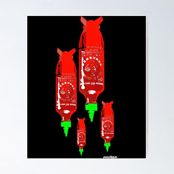 Item preview, sriracha bomb graphic    designed and sold by MatchaMilkCo.