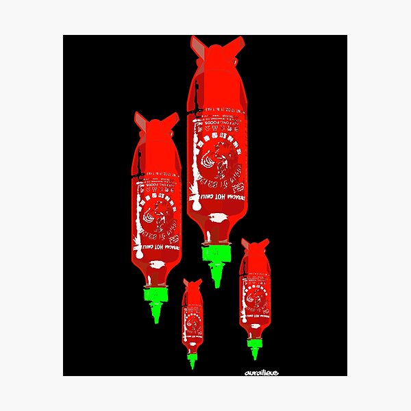 Item preview, sriracha bomb graphic    designed and sold by MatchaMilkCo.