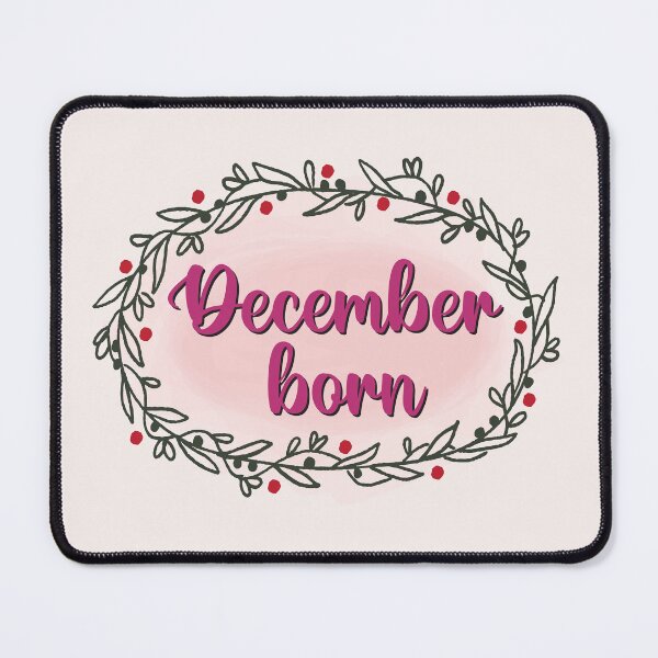 Item preview, December Born Birthday Typography designed and sold by bolimj.