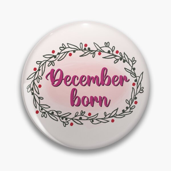 Item preview, December Born Birthday Typography designed and sold by bolimj.