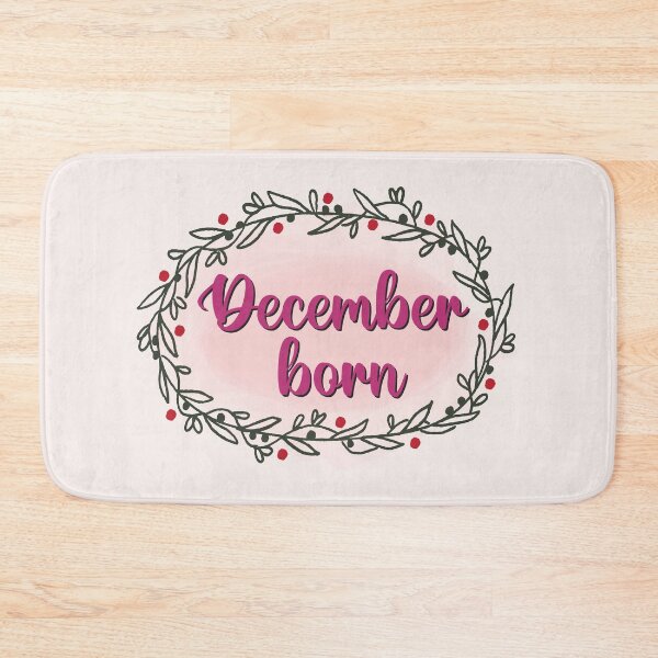 Item preview, December Born Birthday Typography designed and sold by bolimj.