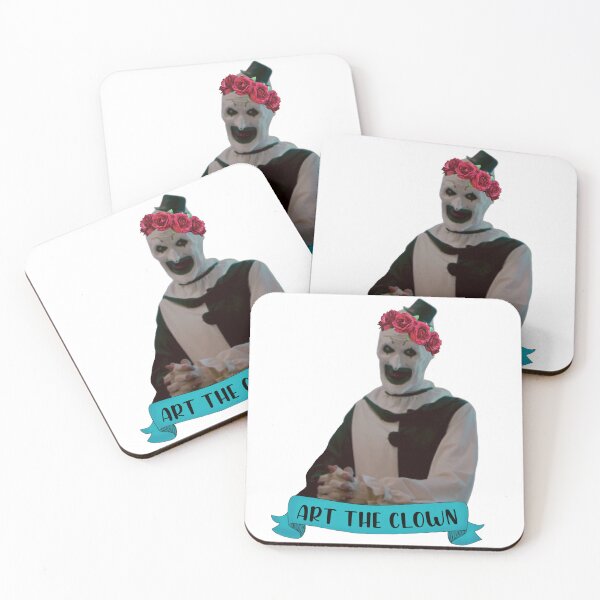 Item preview, Art the clown wearing a flower crown designed and sold by froggyleggs.