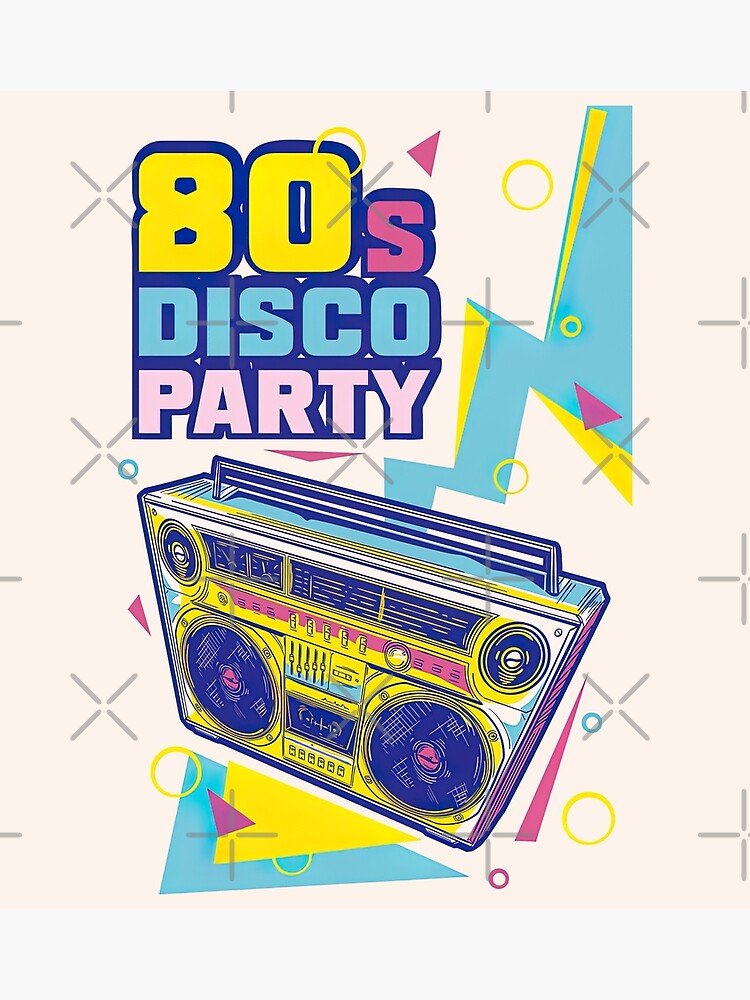 80s-band-t-shirts-disco-party-poster-for-sale-by-graphic-genie