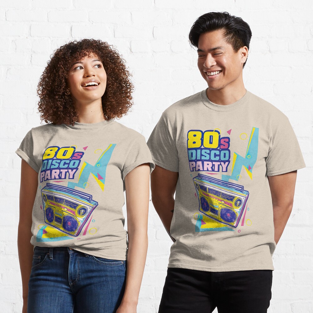 80S Band T-Shirts Disco Party Essential T-Shirt Sweatshirt - TourBandTees