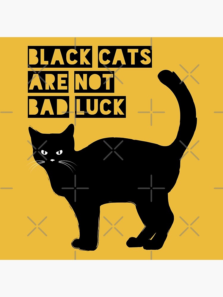 "Black Cats Are Not Bad Luck" Poster for Sale by johnnyp1975 Redbubble