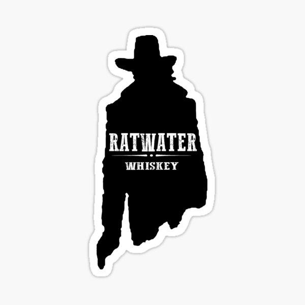 The Original RATWATER WHISKEY logo - Preacher Sticker