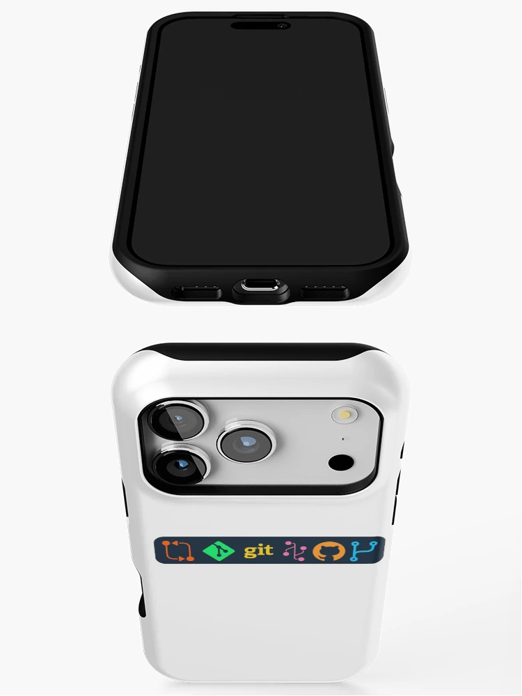 Thumbnail 3 of 4, iPhone Case, git github source control sticker designed and sold by developerfriday.