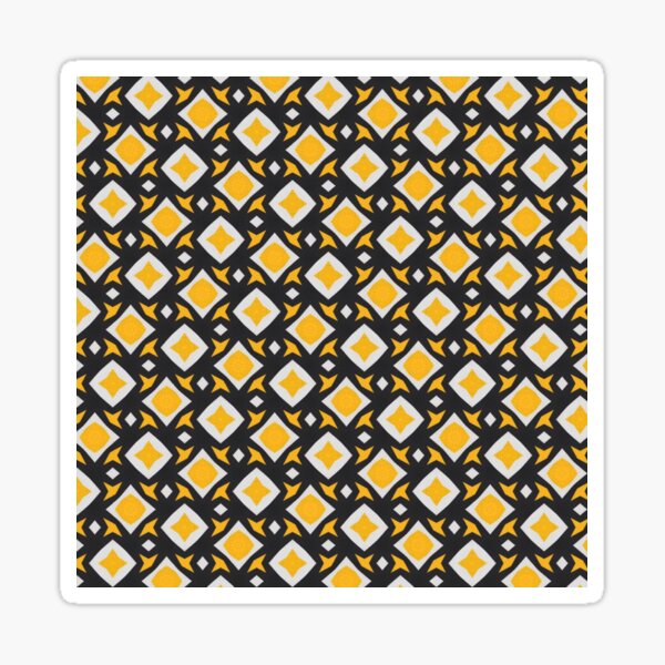 Retro Abstract Multi-Color Patterns: The Perfect Way to Add Color to Your Life Sticker