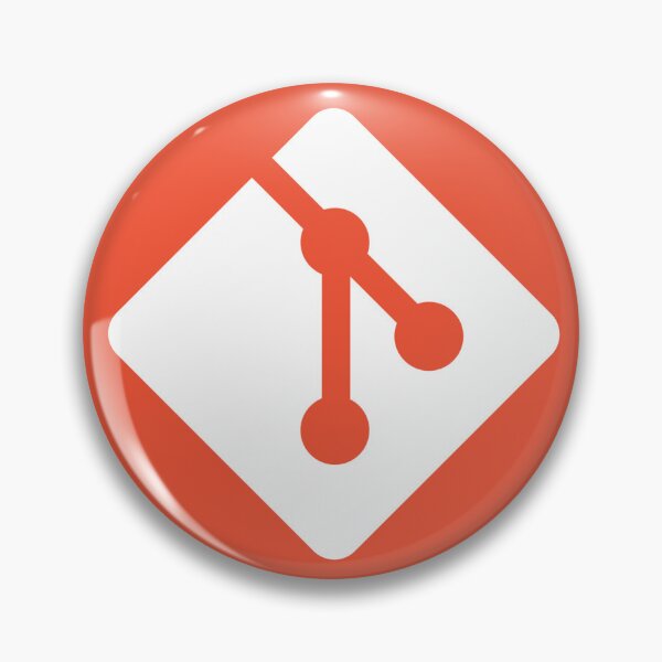 Item preview, git round logo sticker designed and sold by developerfriday.