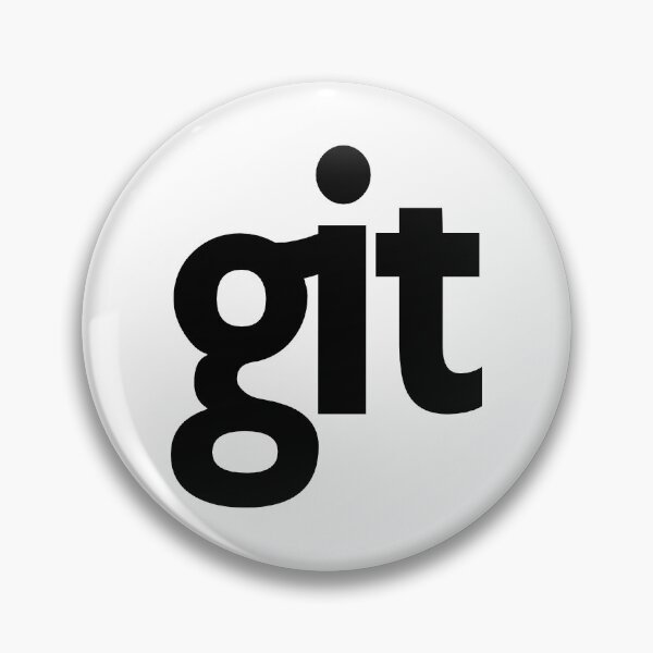 Item preview, git black logo sticker designed and sold by developerfriday.
