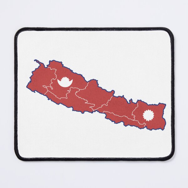Item preview, Nepal Map with Provinces designed and sold by Hishi Designs.