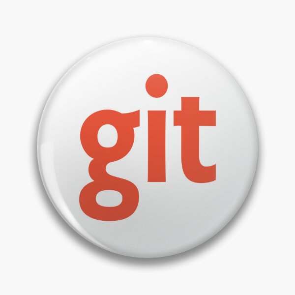 Item preview, git red logo sticker designed and sold by developerfriday.