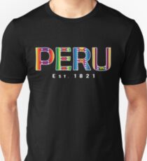 Peruanisches T-Shirt Peruanisches Textil-T-Stück Slim Fit T-Shirt