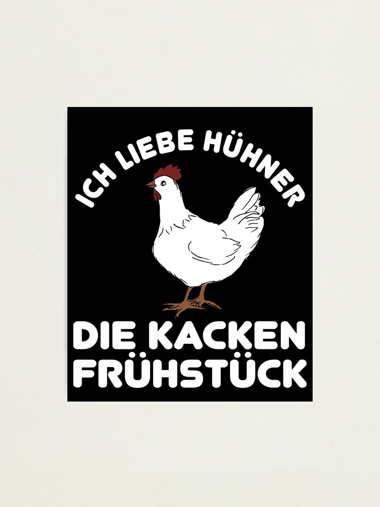 "Funny Chicken Spruch Bäuerin Bauern Huhn Henne Hahn Hühner