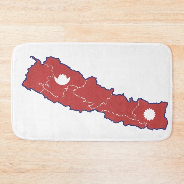 Item preview, Nepal Map with Provinces designed and sold by Hishi Designs.