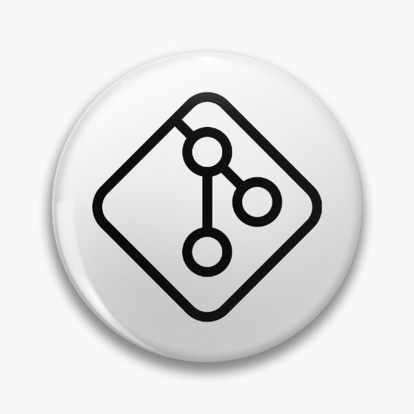 Item preview, git black logo sticker designed and sold by developerfriday.