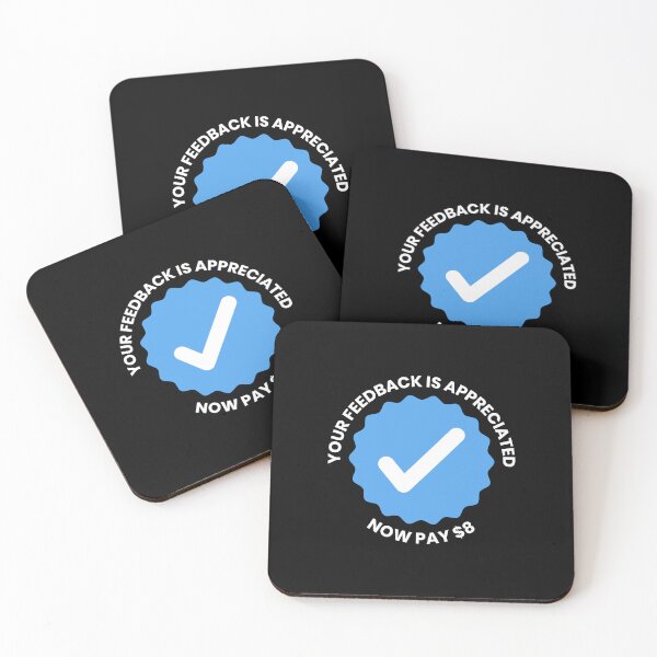 Item preview, Your feedback is appreciated now pay $8, Twitter, Elon Musk, Blue tick designed and sold by ShaykhUmer.