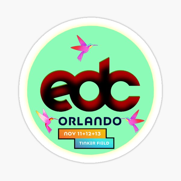 "EDC Orlando 2022" Sticker for Sale by Festmerch Redbubble