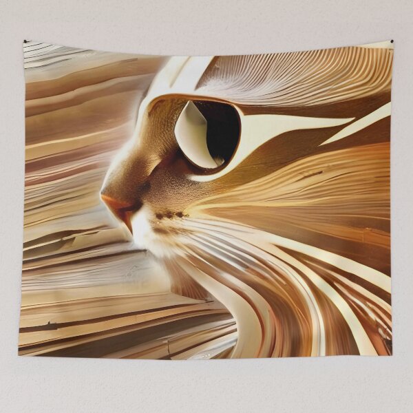 Item preview, Cat in wood designed and sold by Gus Wolvius.