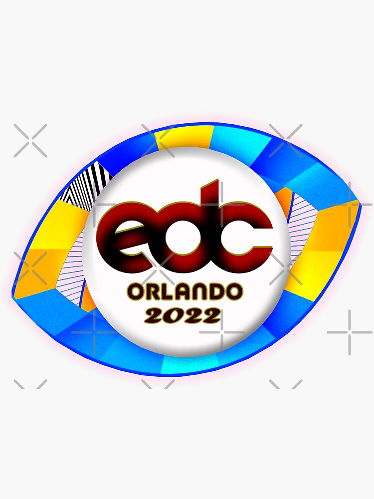 "2022 EDC Orlando" Sticker for Sale by Festmerch Redbubble