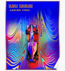 ABU DHABI: Zusammenfassung Grand Prix Autowerbung Print Poster